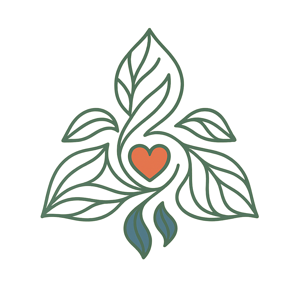 logo watervasten 3 dagen, waterdruppels en hart